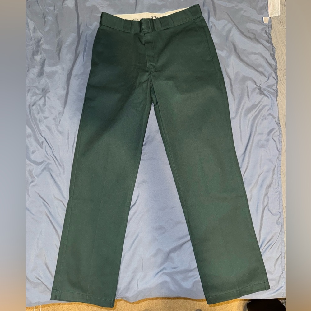 Dickies Green Chinos Classic Straight-Leg